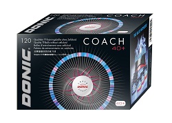 Мячи для настольного тенниса Donic Coach 40+ бел. 120 шт.