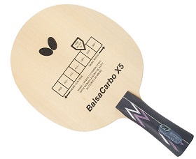 Ракетка для настольного тенниса BUTTERFLY готовая! Основание BUTTERFLY Balsa Carbo X5+накладки BUTTERFLY Tenergy 05